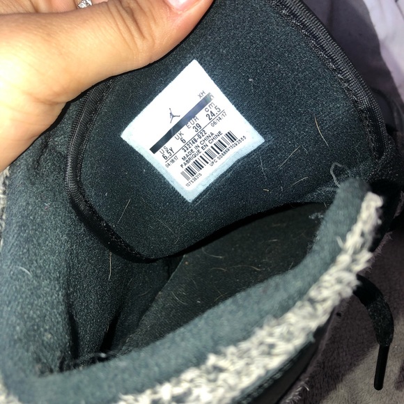 Jordan 1 Retro High Fleece Black Metallic - Picture 4 of 4